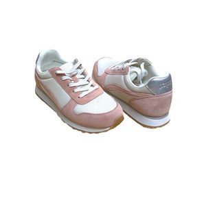 J. Crew Pink and White Women's Sneakers